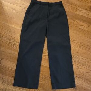 Abercrombie & Fitch Black Straight-Leg Trousers